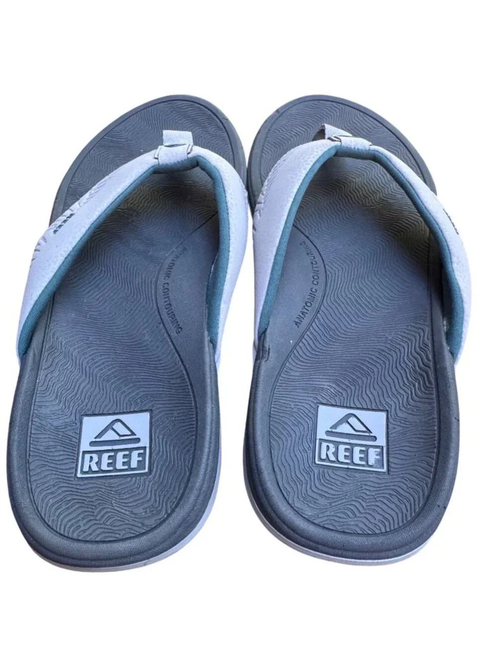 Reef Cushion Spring 2.0 Size 8 EU 40 Men's Thong Sandal Gray EUC